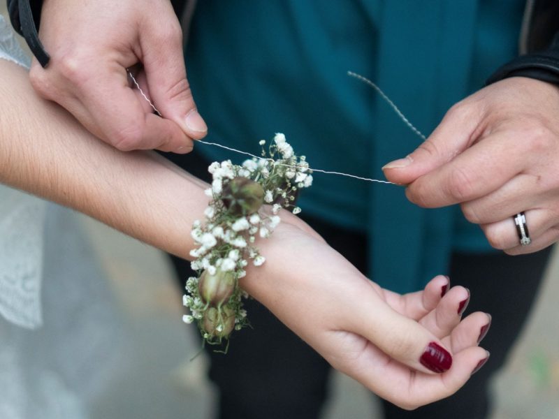 inspiration mariage bracelet fleur